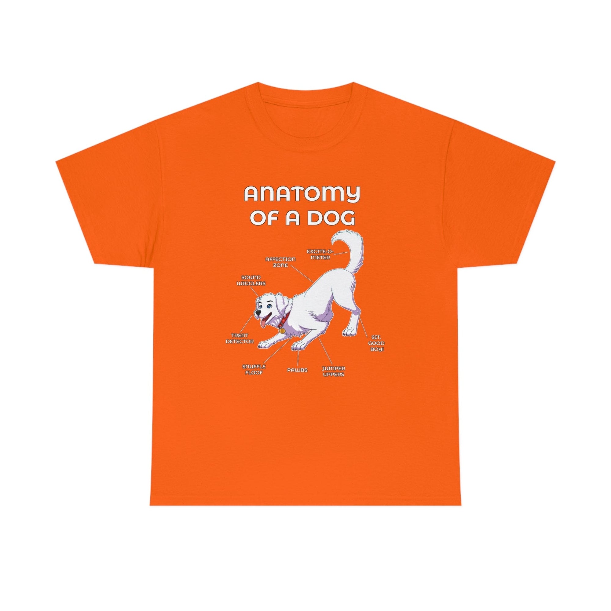 Dog White - T-Shirt T-Shirt Artworktee Orange S 
