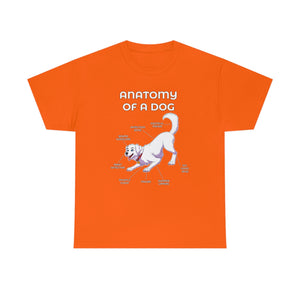Dog White - T-Shirt T-Shirt Artworktee Orange S 