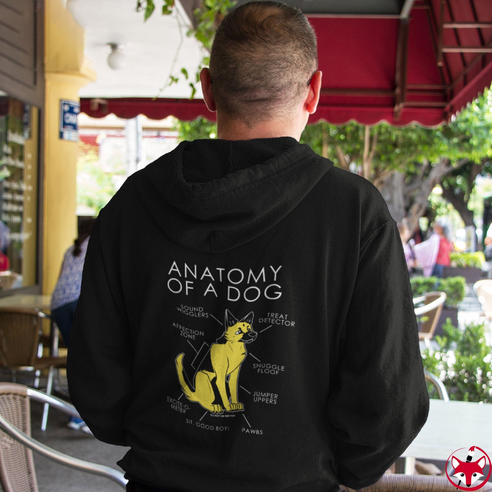 Dog Yellow - Hoodie Hoodie Artworktee 