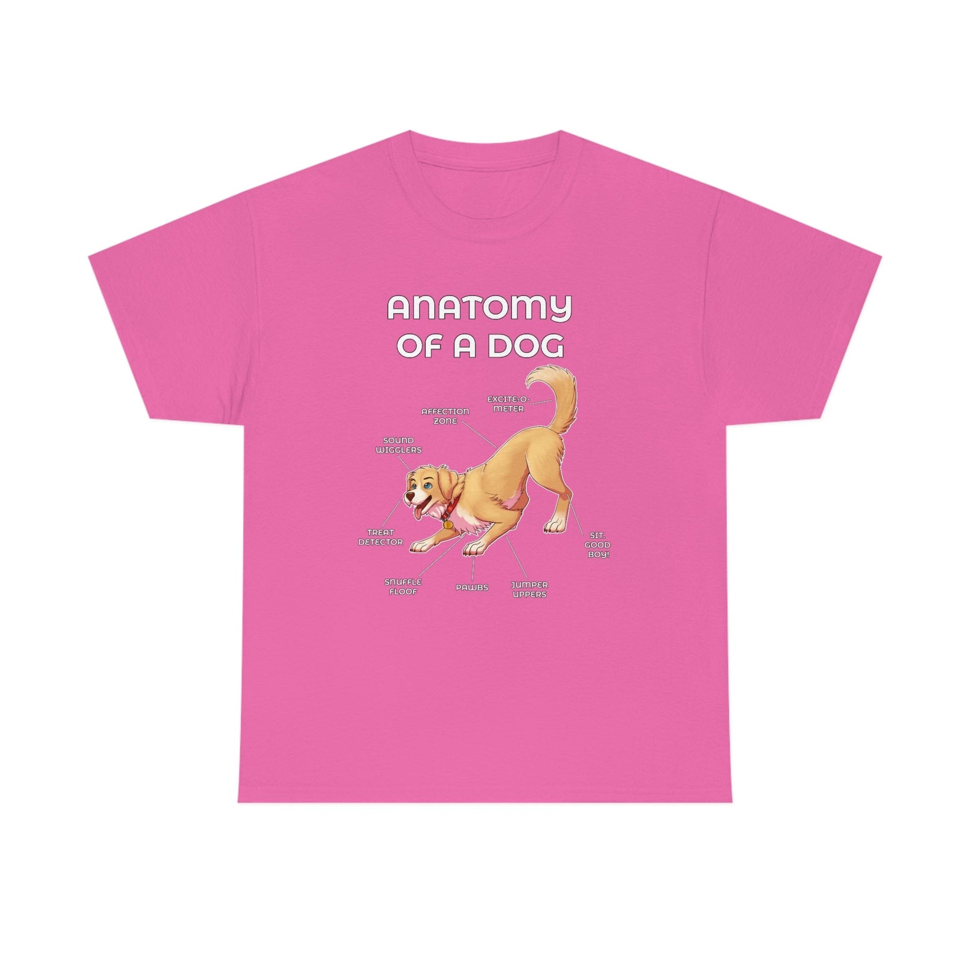Dog Yellow - T-Shirt T-Shirt Artworktee Pink S 