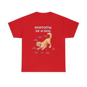 Dog Yellow - T-Shirt T-Shirt Artworktee Red S 