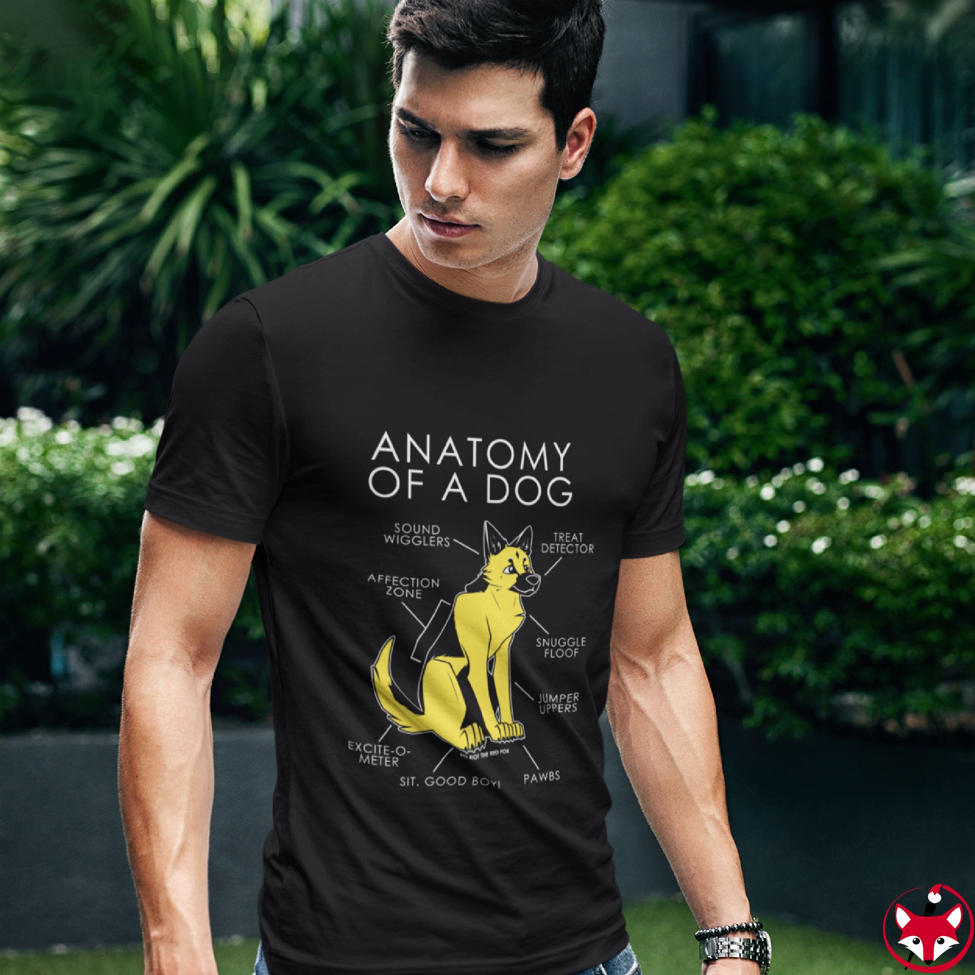 Dog Yellow - T-Shirt T-Shirt Artworktee 