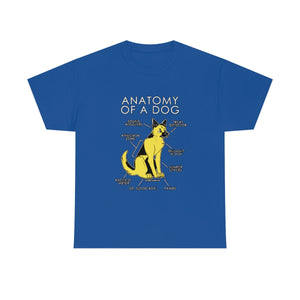 Dog Yellow - T-Shirt T-Shirt Artworktee Royal Blue S 