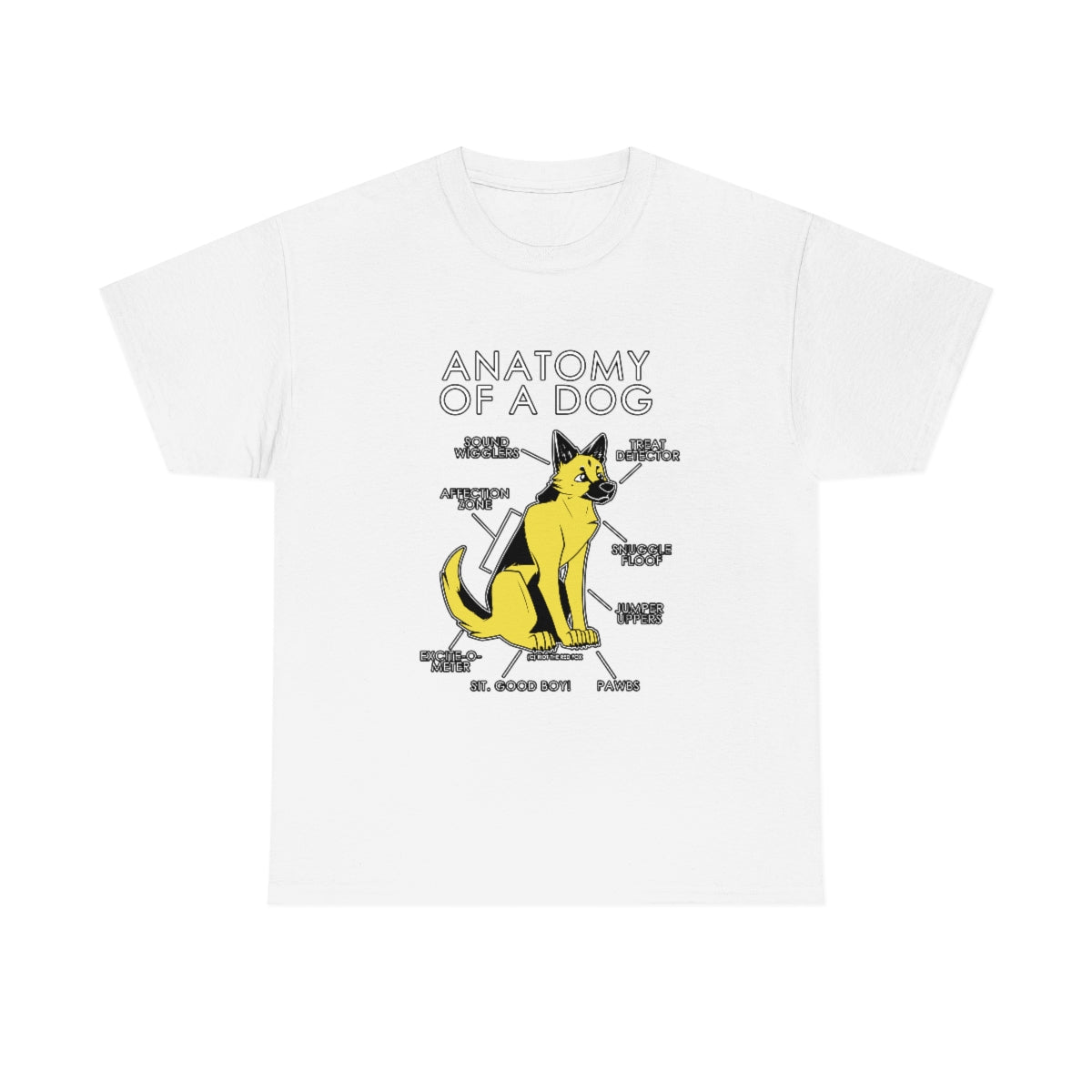 Dog Yellow - T-Shirt T-Shirt Artworktee White S 