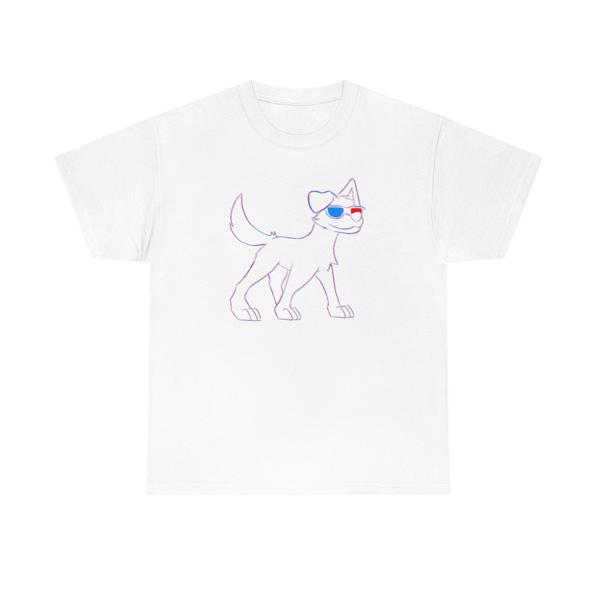 Doggie 3D - T-Shirt T-Shirt Project Spitfyre White S 