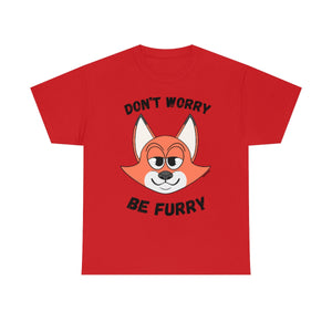 Don't Worry Be Furry! - T-Shirt T-Shirt AFLT-Whootorca Red S 