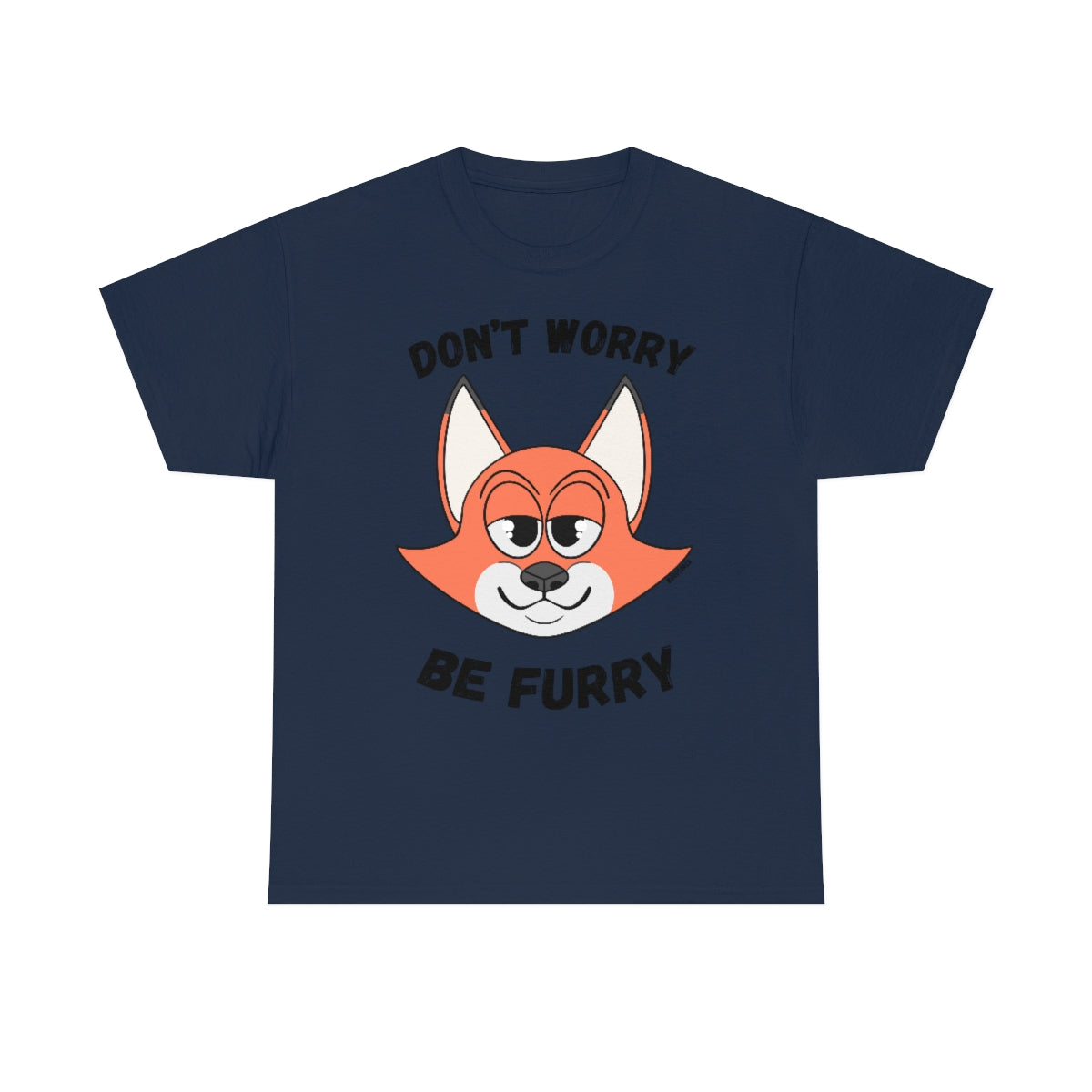 Don't Worry Be Furry! - T-Shirt T-Shirt AFLT-Whootorca Navy Blue S 
