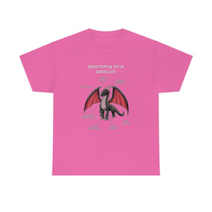 Dragon Black - T-Shirt T-Shirt Artworktee Pink S 