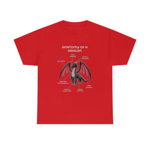 Dragon Black - T-Shirt T-Shirt Artworktee Red S 