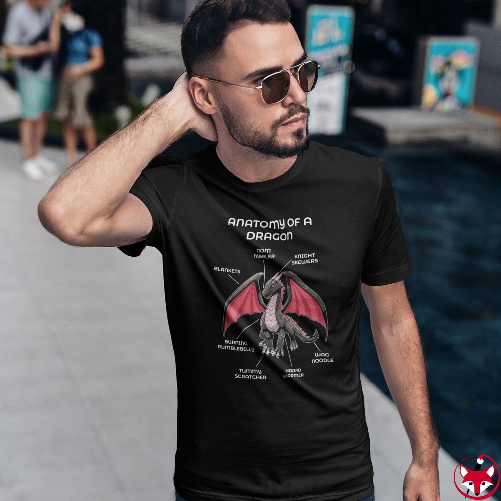 Dragon Black - T-Shirt T-Shirt Artworktee 