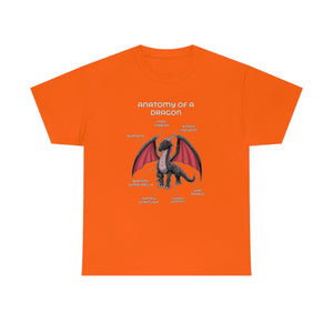 Dragon Black - T-Shirt T-Shirt Artworktee Orange S 
