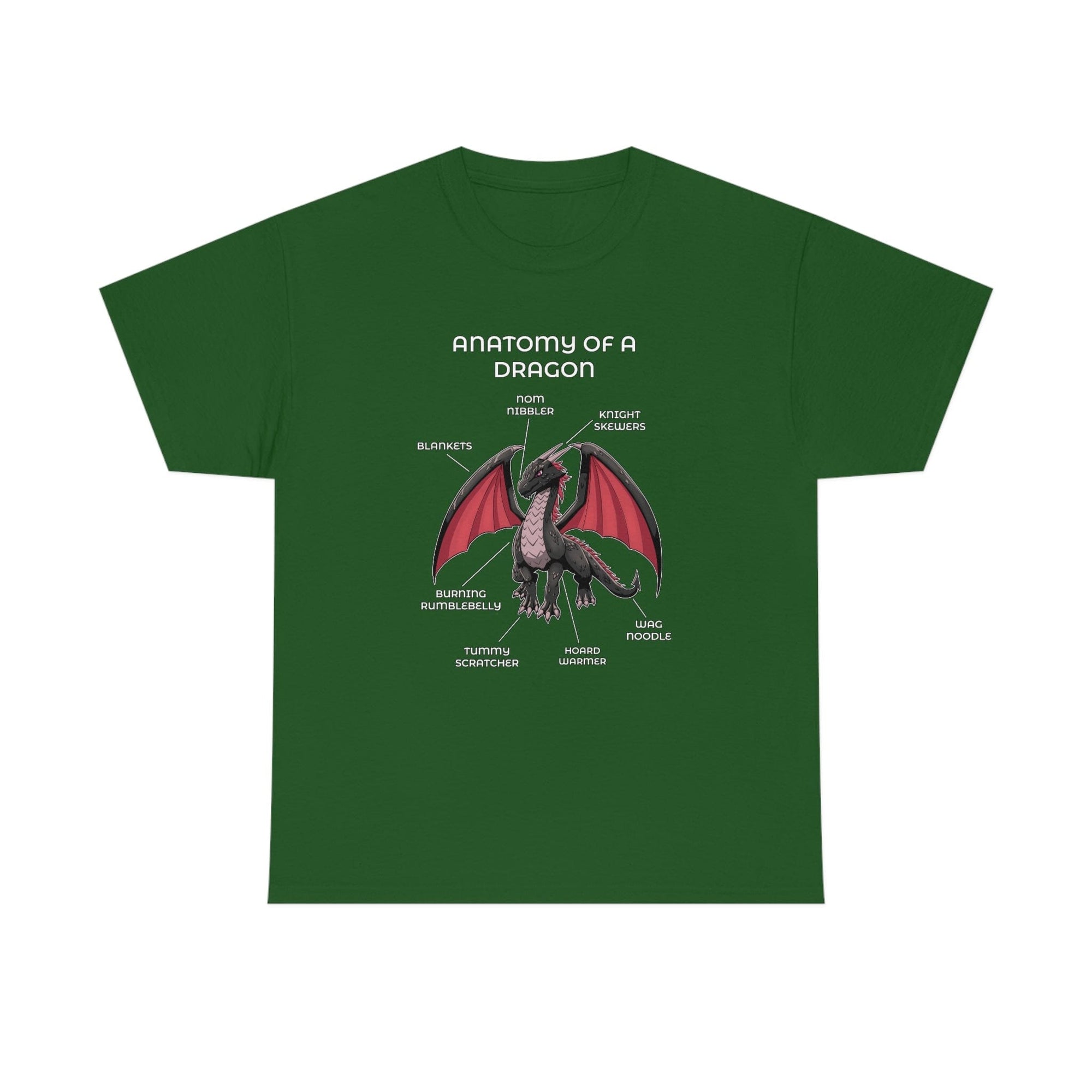 Dragon Black - T-Shirt T-Shirt Artworktee Green S 