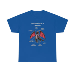 Dragon Black - T-Shirt T-Shirt Artworktee Royal Blue S 