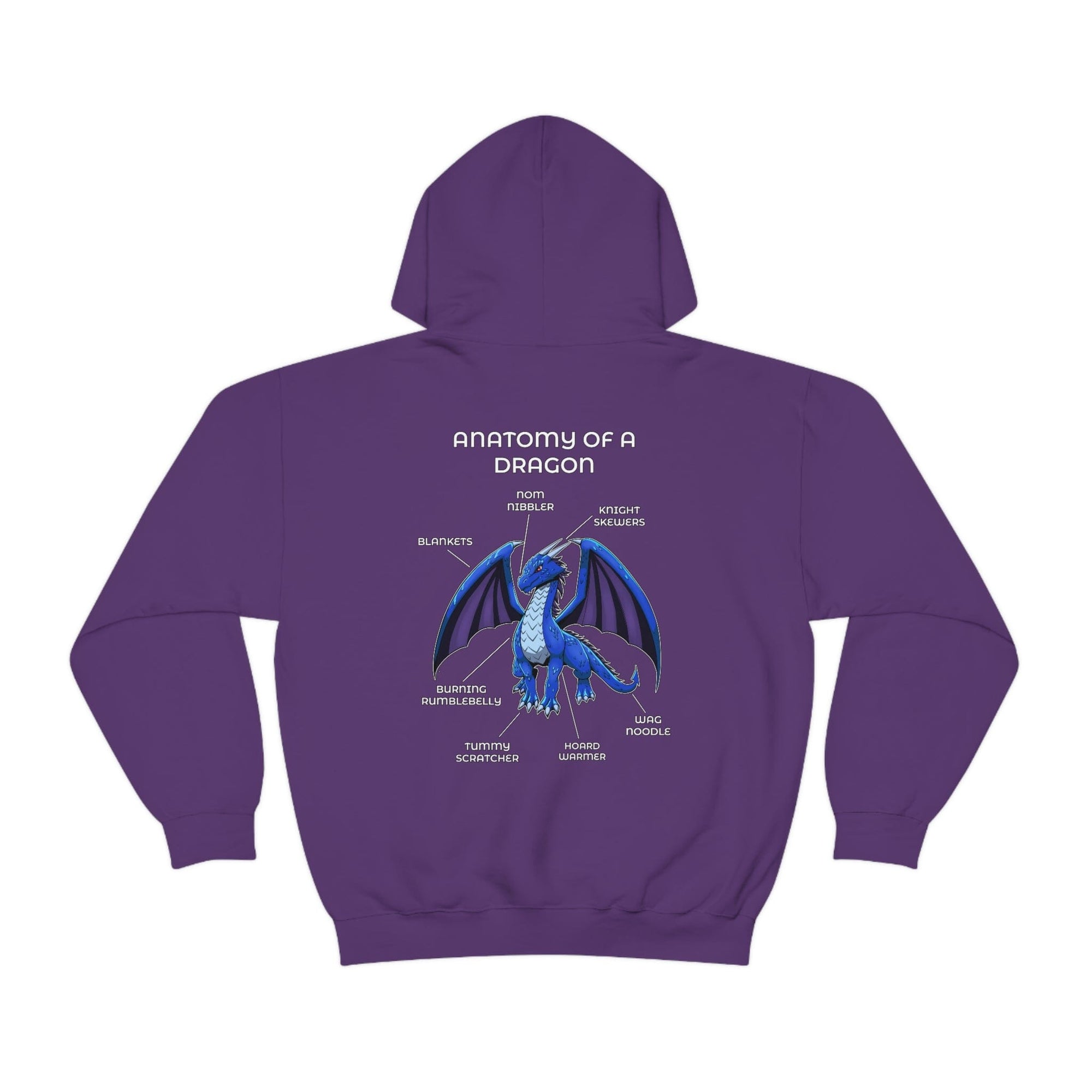 Dragon Blue - Hoodie Hoodie Artworktee Purple S 