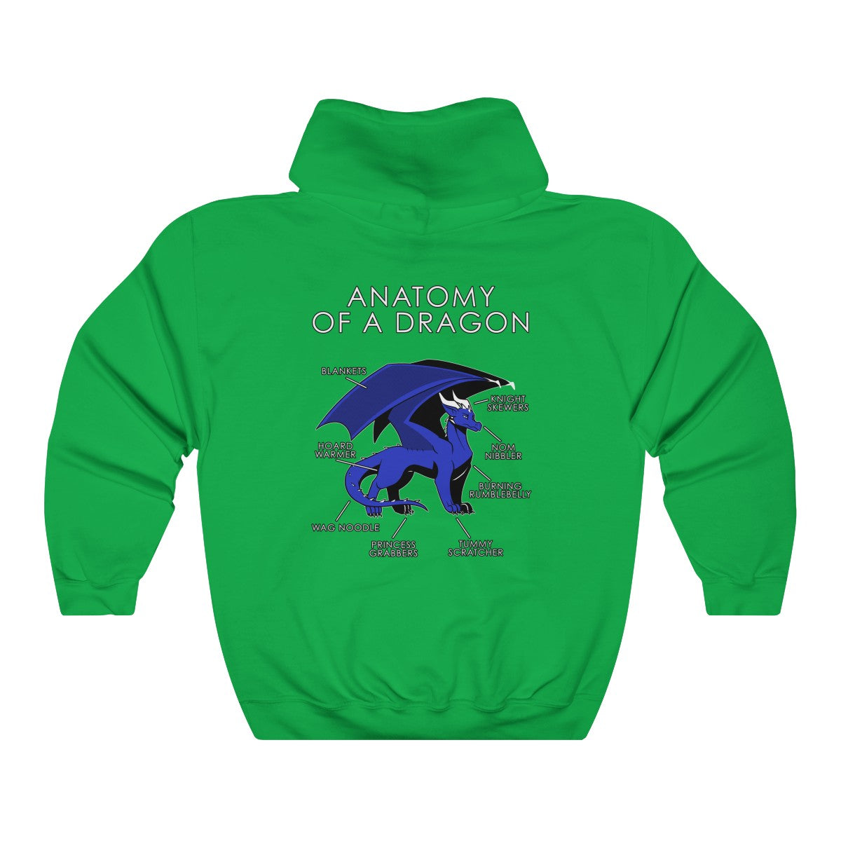 Dragon Blue - Hoodie Hoodie Artworktee Green S 