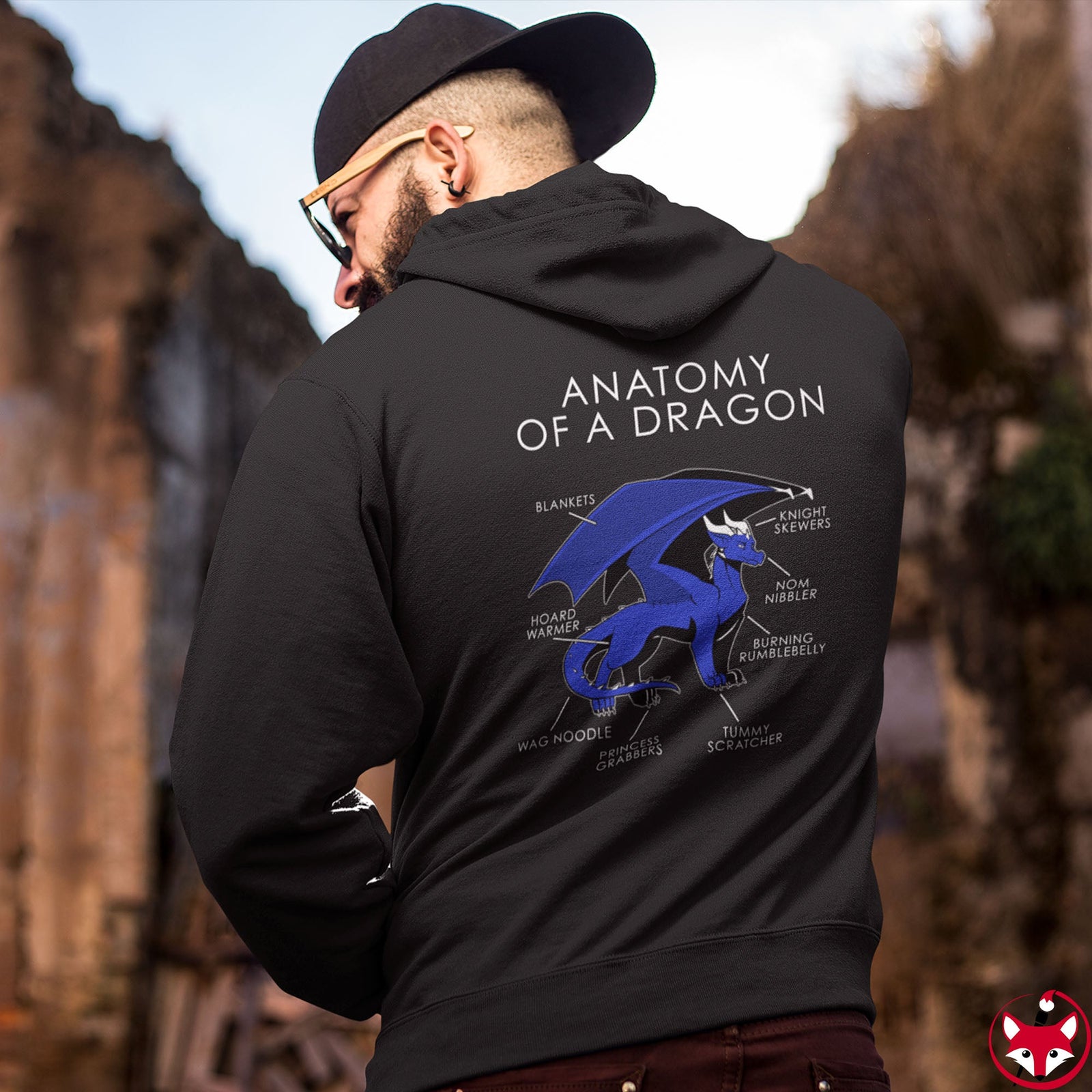 Dragon Blue - Hoodie Hoodie Artworktee 