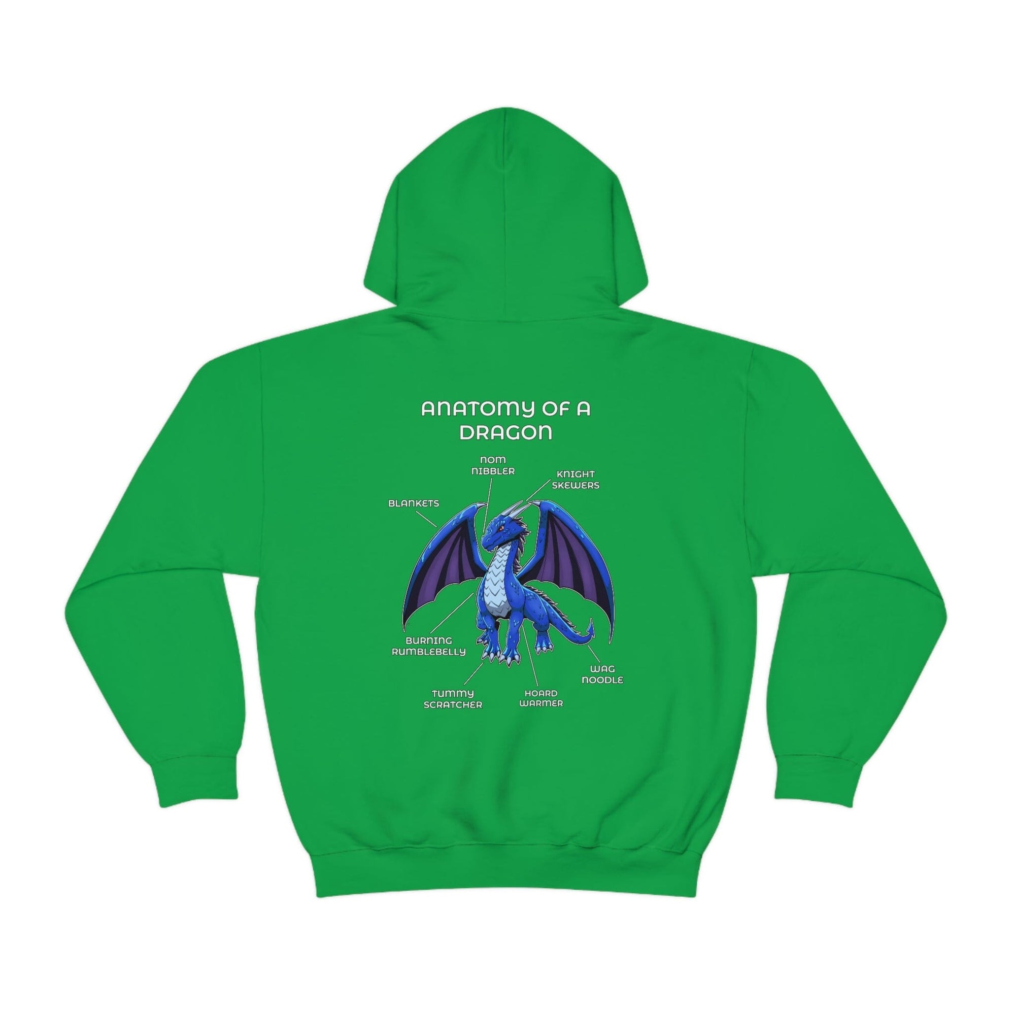 Dragon Blue - Hoodie Hoodie Artworktee Green S 