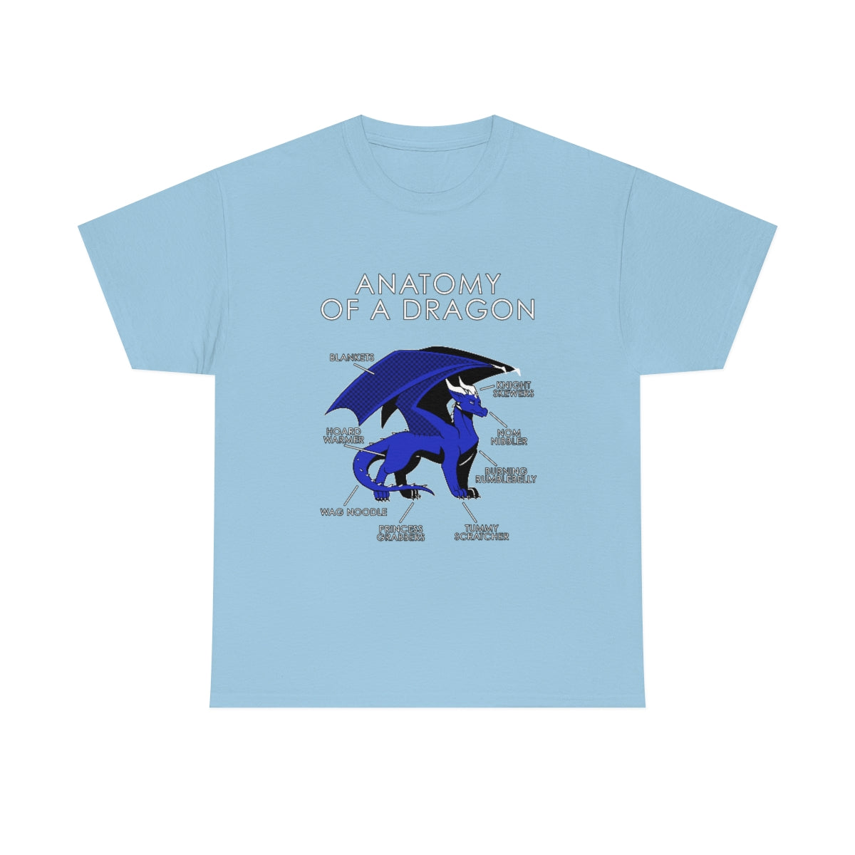 Dragon Blue - T-Shirt T-Shirt Artworktee Light Blue S 