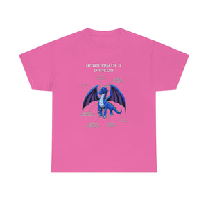 Dragon Blue - T-Shirt T-Shirt Artworktee Pink S 