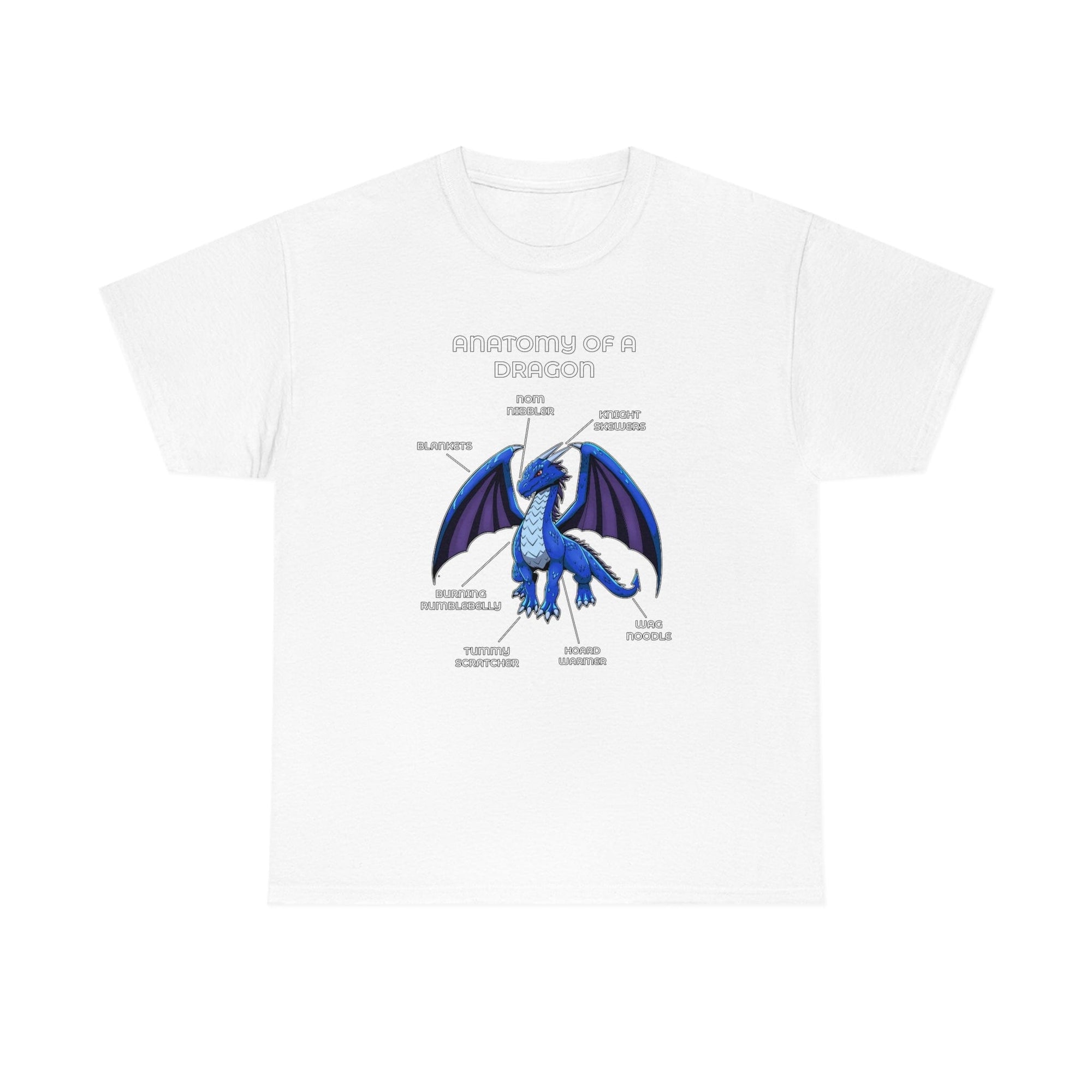 Dragon Blue - T-Shirt T-Shirt Artworktee White S 
