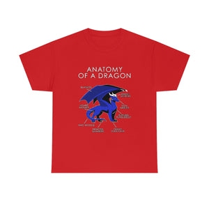 Dragon Blue - T-Shirt T-Shirt Artworktee Red S 