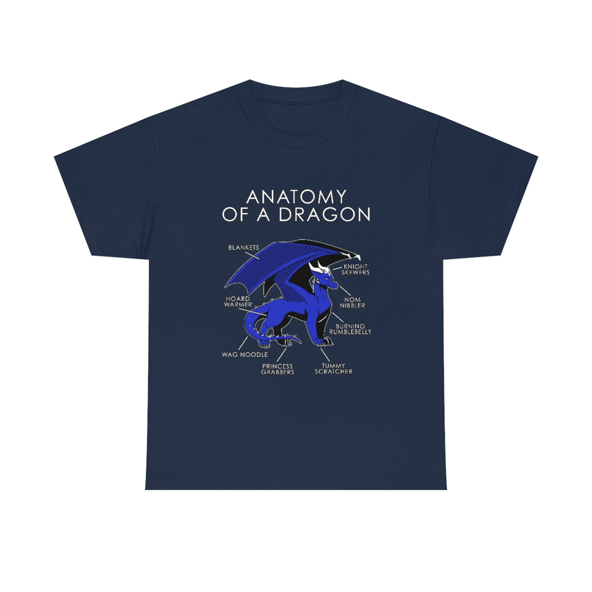 Dragon Blue - T-Shirt T-Shirt Artworktee Navy Blue S 
