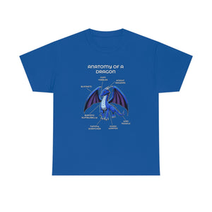 Dragon Blue - T-Shirt T-Shirt Artworktee Royal Blue S 