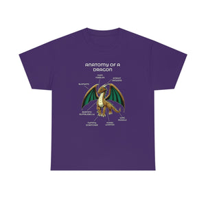 Dragon Brown - T-Shirt T-Shirt Artworktee Purple S 
