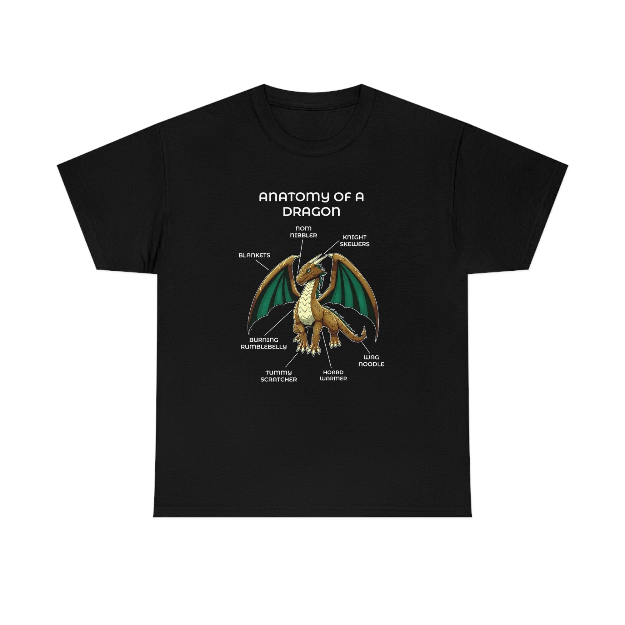 Dragon Brown - T-Shirt T-Shirt Artworktee Black S 