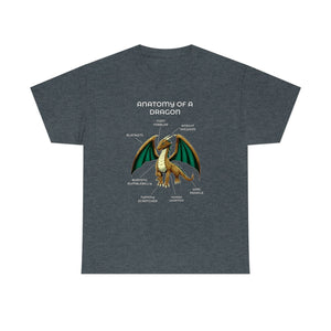 Dragon Brown - T-Shirt T-Shirt Artworktee Dark Heather S 