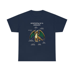 Dragon Brown - T-Shirt T-Shirt Artworktee Navy Blue S 