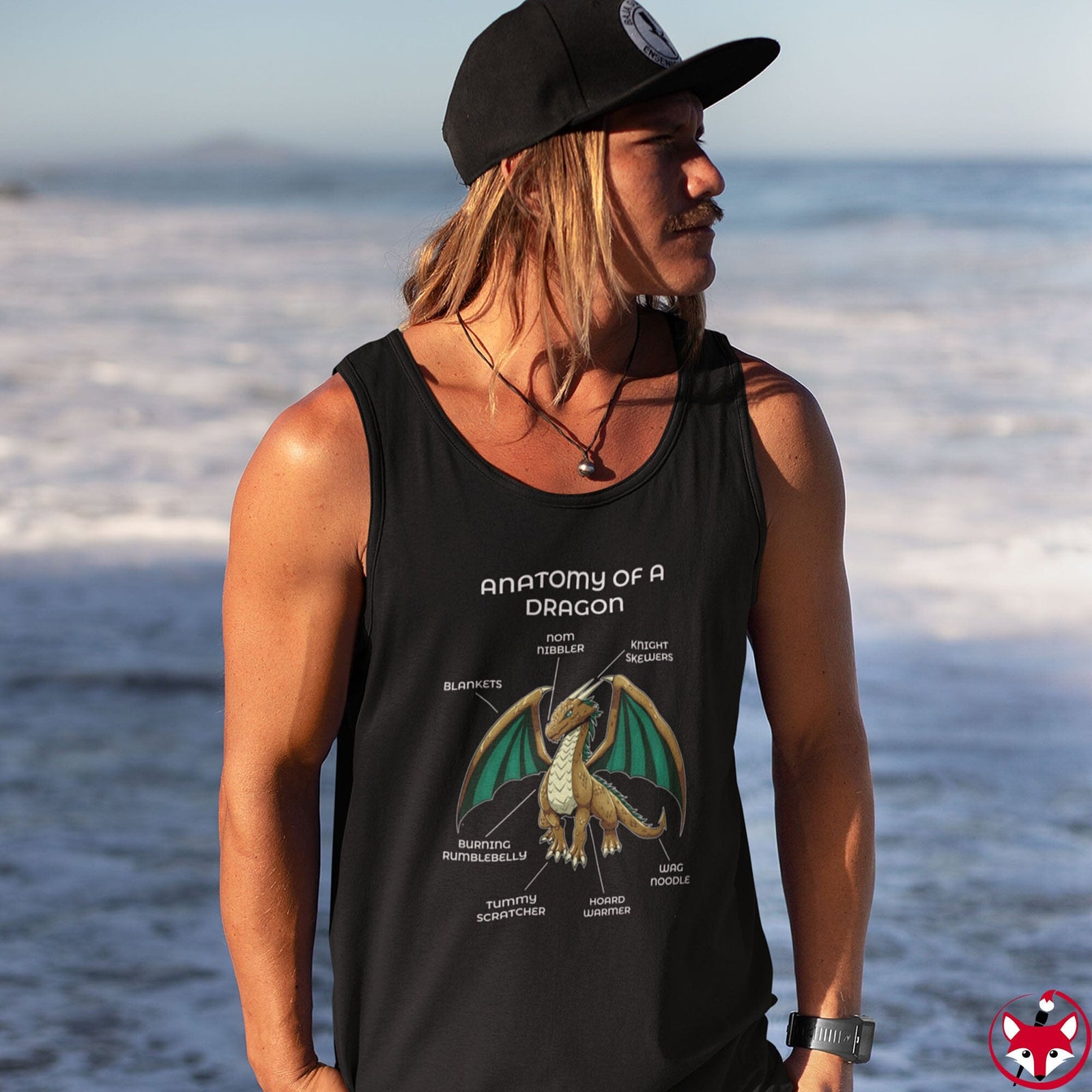 Dragon Brown - Tank Top Tank Top Artworktee 
