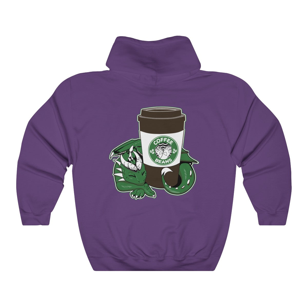 Dragon Coffee - Hoodie Hoodie Artworktee Purple S 
