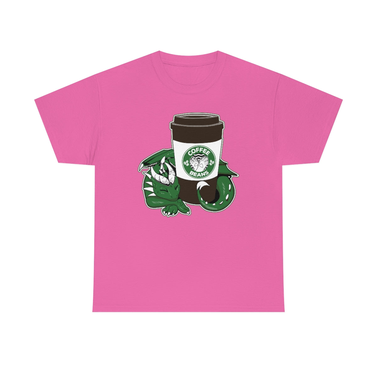 Dragon Coffee - T-Shirt T-Shirt Artworktee Pink S 