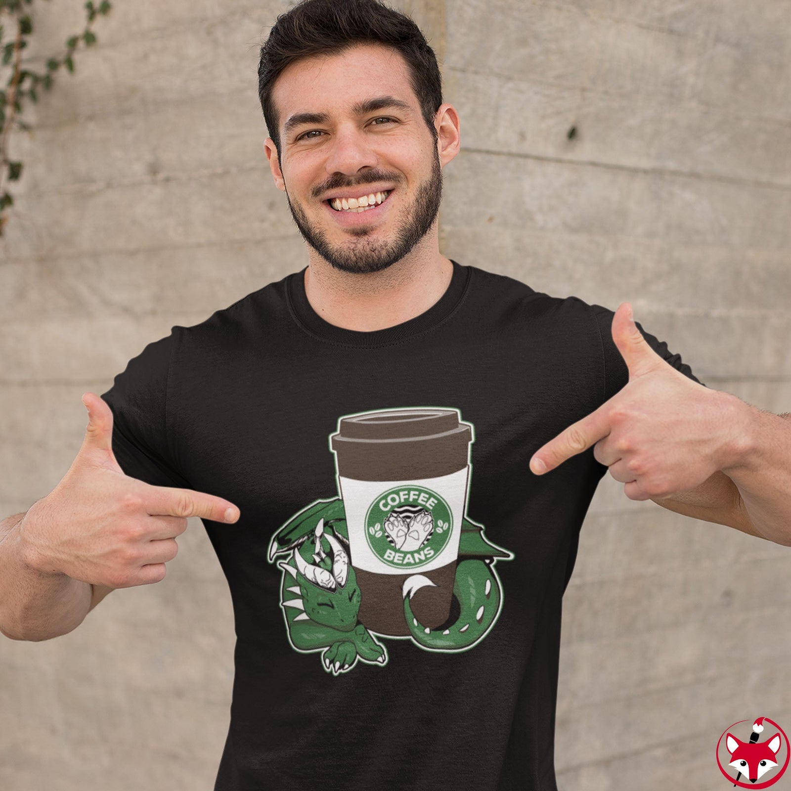 Dragon Coffee - T-Shirt T-Shirt Artworktee 