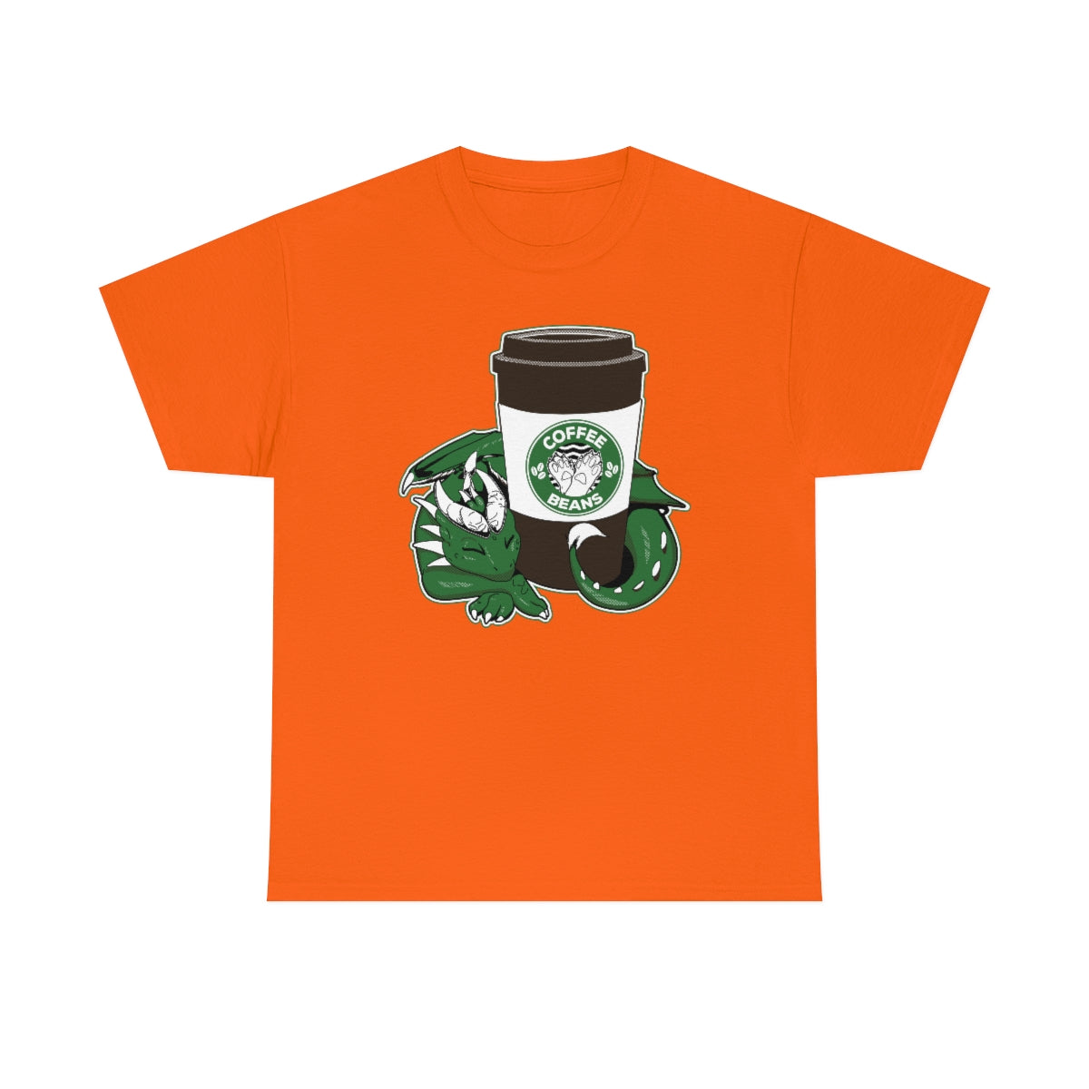 Dragon Coffee - T-Shirt T-Shirt Artworktee Orange S 