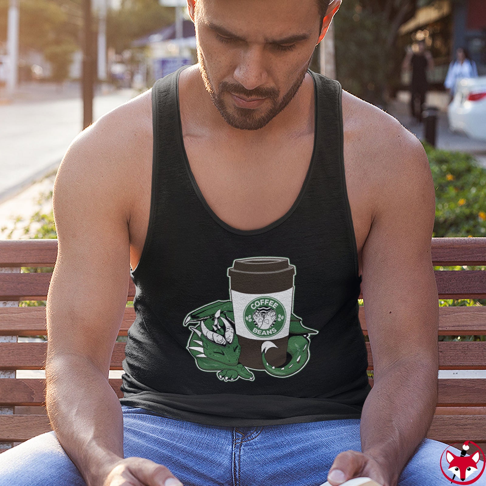 Dragon Coffee - Tank Top Tank Top Artworktee 