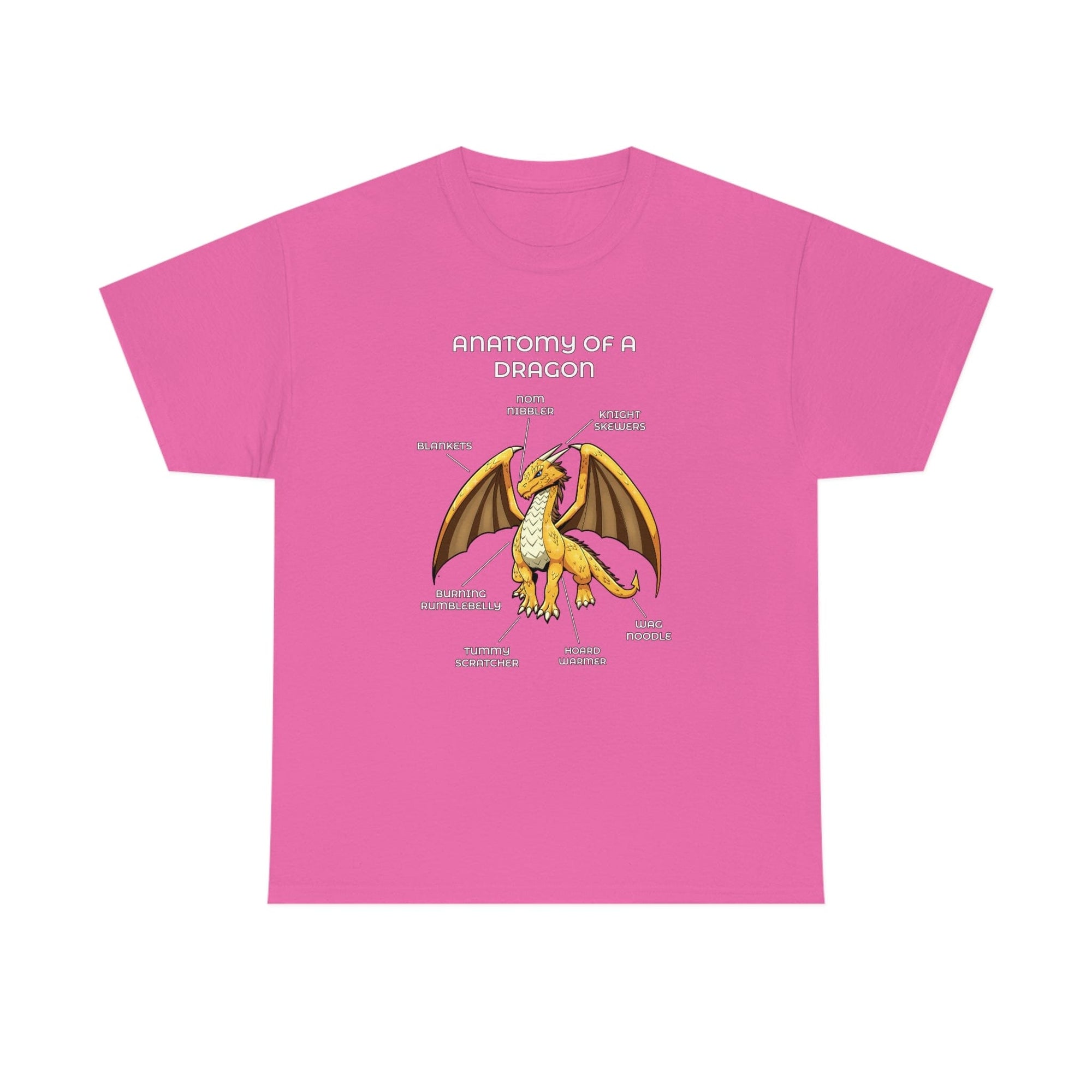 Dragon Gold - T-Shirt T-Shirt Artworktee Pink S 