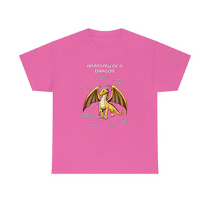Dragon Gold - T-Shirt T-Shirt Artworktee Pink S 