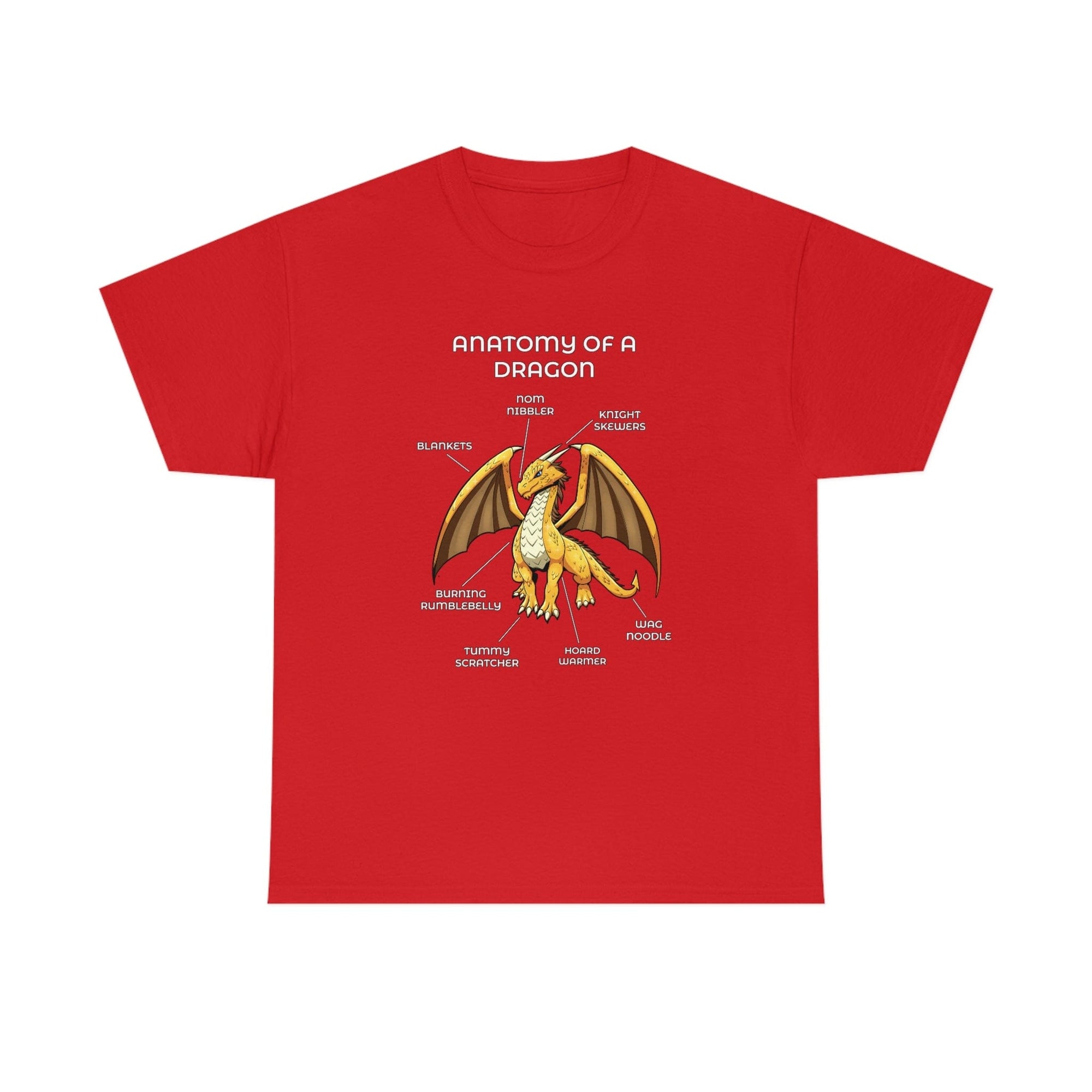 Dragon Gold - T-Shirt T-Shirt Artworktee Red S 