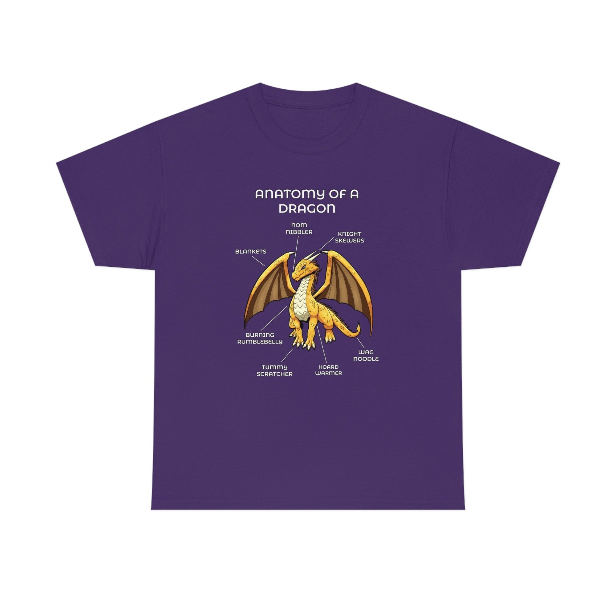 Dragon Gold - T-Shirt T-Shirt Artworktee Purple S 