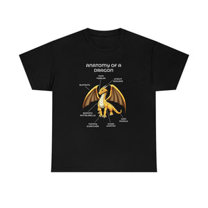 Dragon Gold - T-Shirt T-Shirt Artworktee Black S 