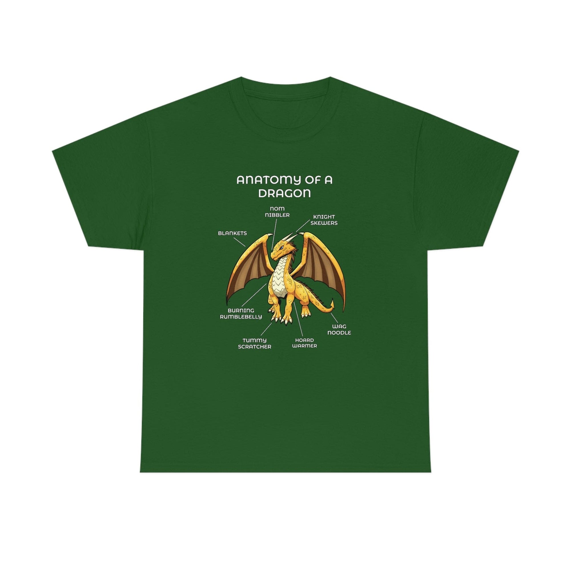 Dragon Gold - T-Shirt T-Shirt Artworktee Green S 