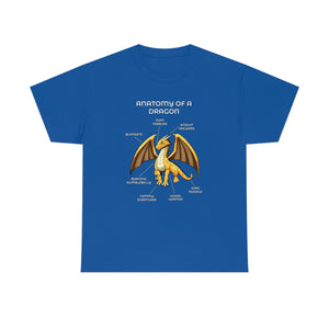 Dragon Gold - T-Shirt T-Shirt Artworktee Royal Blue S 