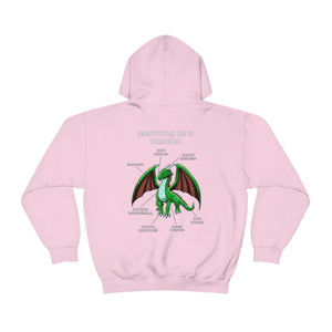Dragon Green - Hoodie Hoodie Artworktee Light Pink S 