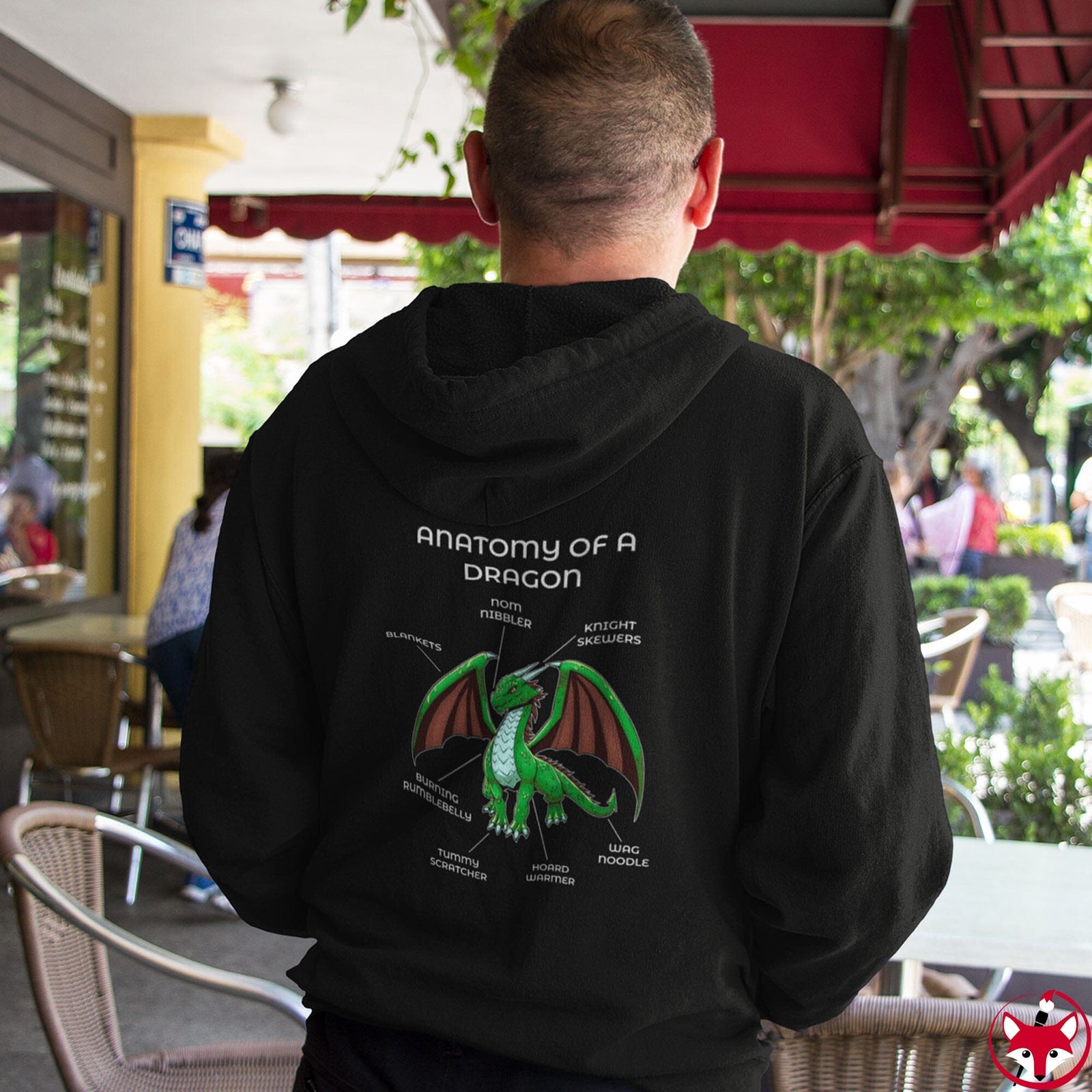 Dragon Green - Hoodie Hoodie Artworktee 