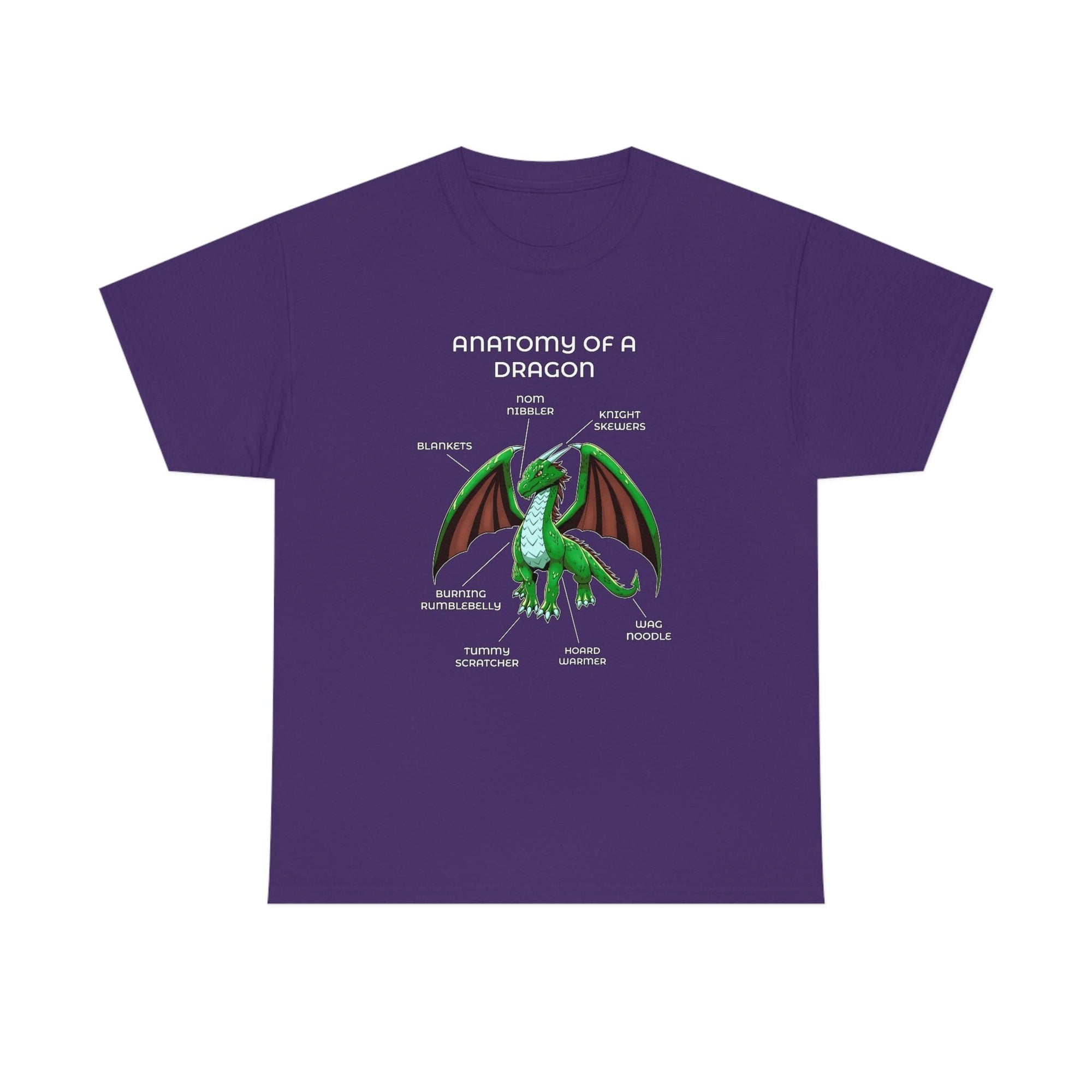 Dragon Green - T-Shirt T-Shirt Artworktee Purple S 