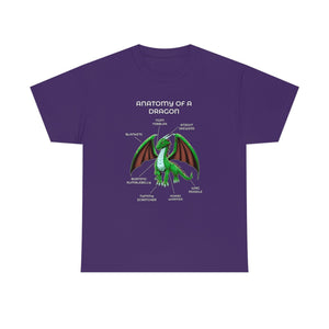 Dragon Green - T-Shirt T-Shirt Artworktee Purple S 