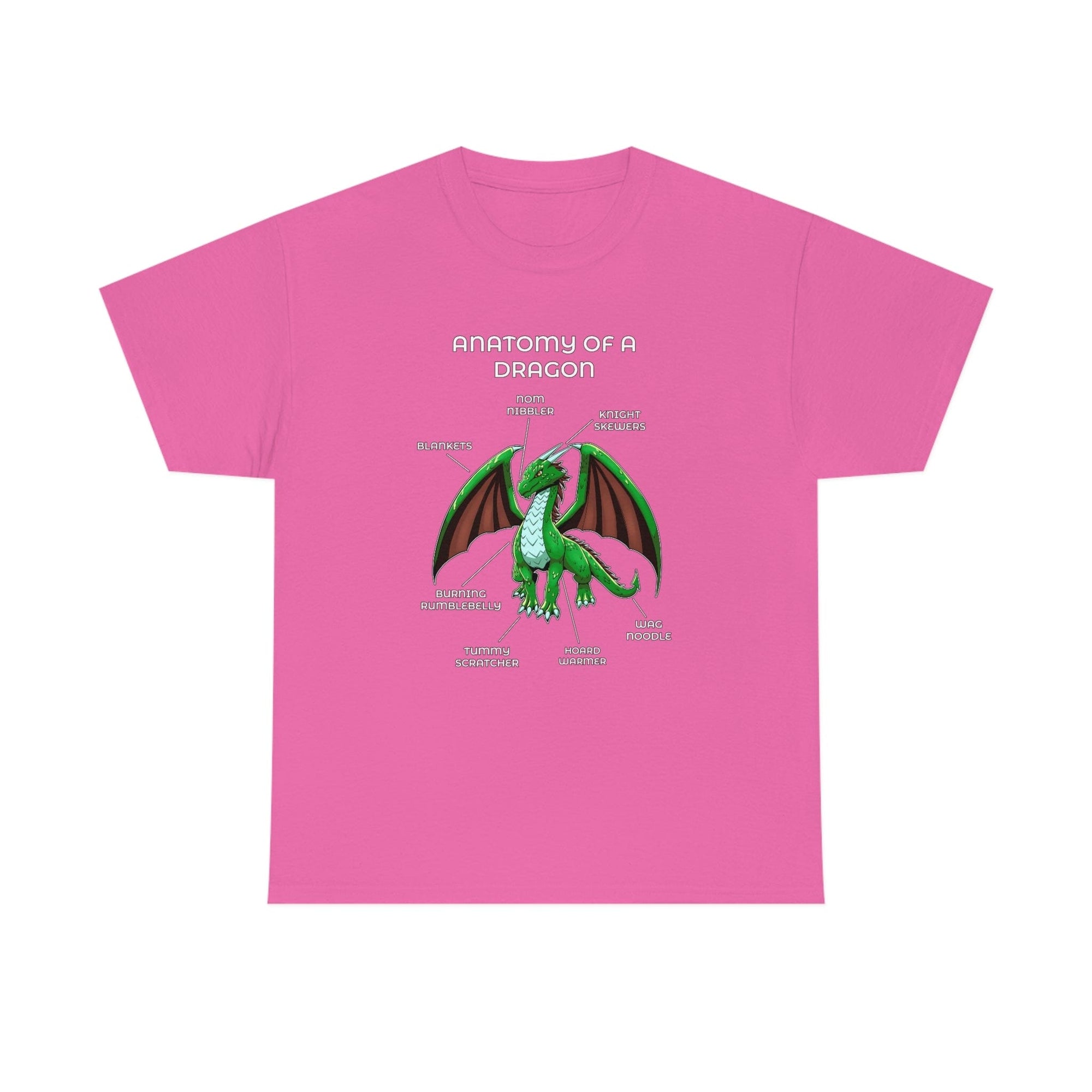 Dragon Green - T-Shirt T-Shirt Artworktee Pink S 