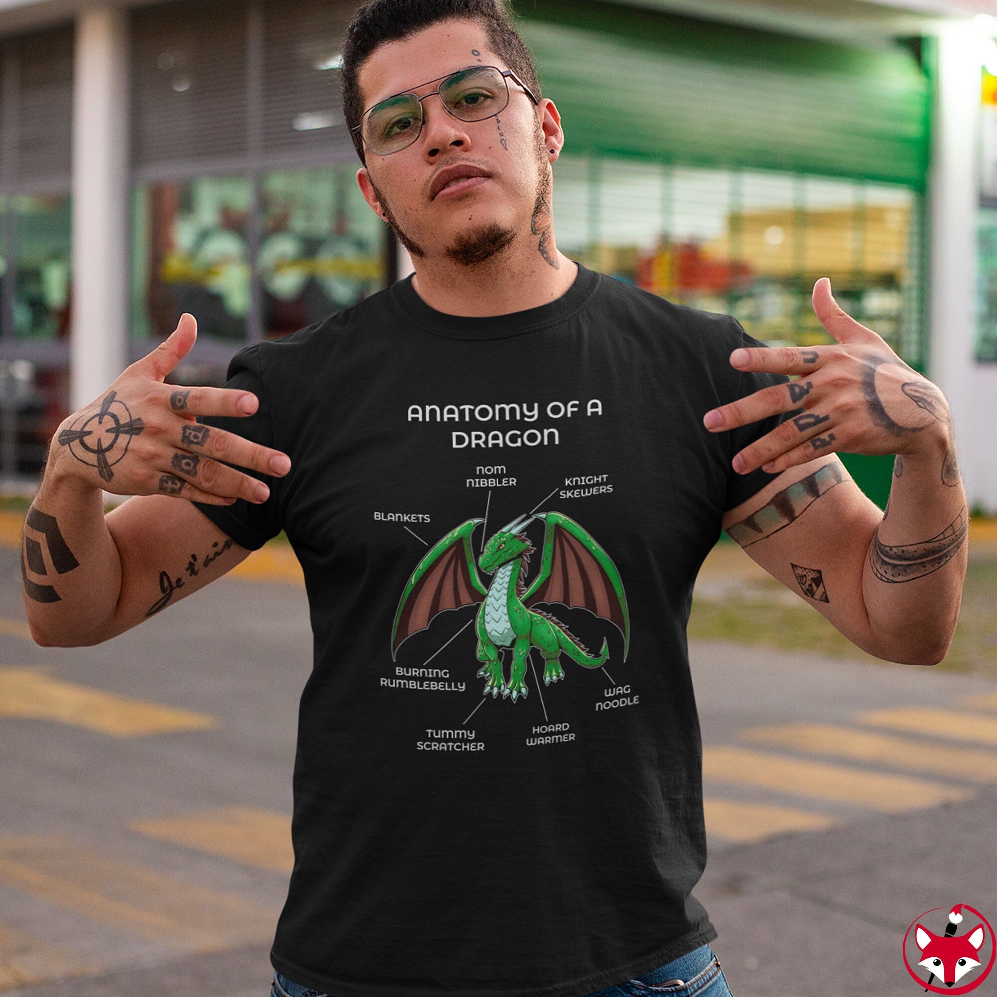 Dragon Green - T-Shirt T-Shirt Artworktee 
